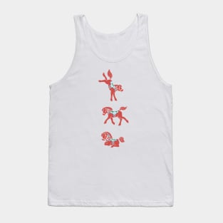 Lovely Little Dala Horses Tank Top